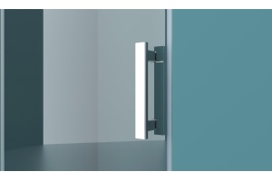 Душевая дверь BelBagno Kraft 90 хром (KRAFT-B-12-60/30-C-Cr-R) - 3