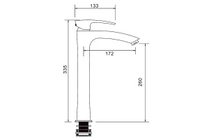 Смеситель для раковины Gappo черный матовый - 3