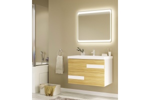 Зеркало в ванную Marka One Eco 80 см (У52208) - 2