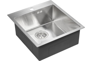 Мойка кухонная Paulmark Favore 45 брашированная сталь - 2