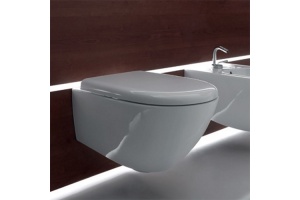 KERASAN Aquatech Унитаз подвесной, Безободковый,550х365 мм, цвет белый