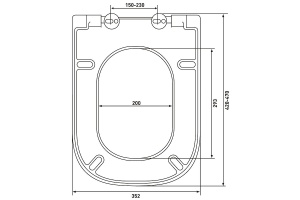 Сиденье для унитаза Berges Gap белое с системой микролифт - 3