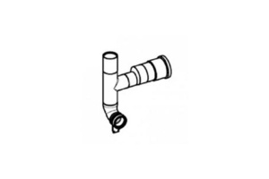 Сливной патрубок TECEprofil с вентиляционным отводом DN 70 «левый», 90° - 2