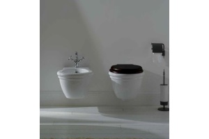 GLOBO Paestum Биде подвесное 57*38см с 1 отв. под смеситель, с комплектом креплений, цвет: белый - 3