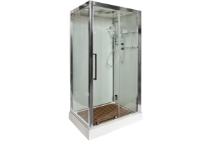 Душевая кабина DETO Z120KERAVASTEAM с средним поддоном, с хамамом - 3
