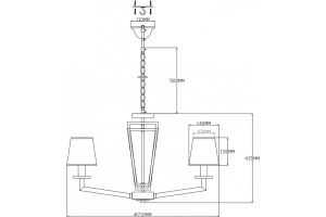 Подвесная люстра Moderli Anna V2671-6P - 2