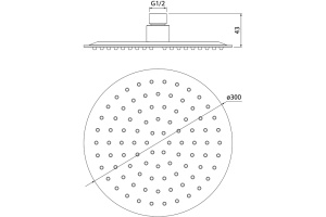 Верхний душ Iddis 00430RSI64 - 2