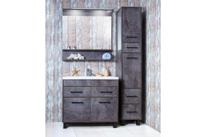 Мебель для ванной Бриклаер Чили 90 цемент - 2