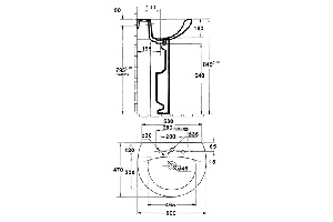 Раковина Jacob Delafon Patio E4159NG 60 см - 2