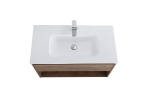 Тумба с раковиной BelBagno Kraft 100 темное дерево - 2
