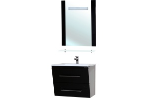 Мебель для ванной Bellezza Берта подвесная 75 черная