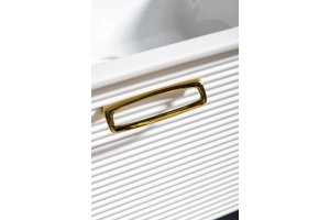 Тумба под раковину Armadi Art Vallessi Avangarde Linea 80 белый - золото - 3