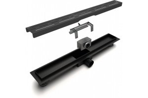 Душевой лоток Esbano Meta 60 черный матовый - 2