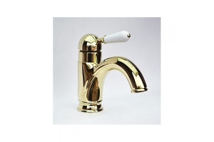 Смеситель для раковины Magliezza Grosso bianco золото (50138-do)