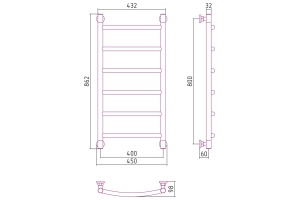 Полотенцесушитель водяной ДР 