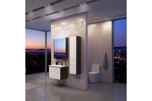 Мебель для ванной Roca Ronda 60 белый глянец, антрацит - 2