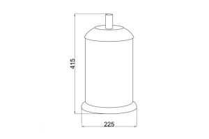 Ведро для мусора Boheme Murano хром с черным - 2