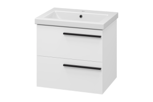 Тумба под раковину Misty Ненси 60 белая матовая