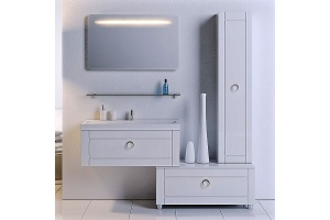 Шкаф-пенал Aqwella 5 stars Инфинити П35 подвесной белый - 3