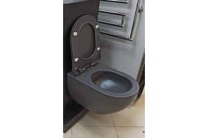 Унитаз подвесной Creavit Free антрацит - 2