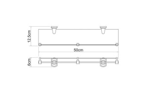 Полка Wasserkraft Oder K-3044 с бортиком - 3