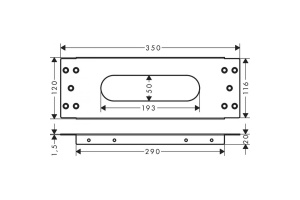 Монтажная панель Hansgrohe sBox 28016000 - 2