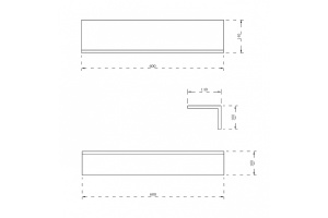 Полка для ванной комнаты Abber Stein черная матовая - 2