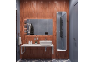 Мебель для ванной DIWO Элиста 120 белый мрамор, с раковиной Moduo 50 Square