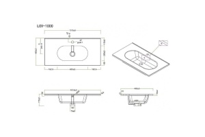 Раковина мебельная BelBagno Love 100 белый - 3