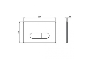 Кнопка смыва Ideal Standard Oleas хром, матовый (R0116JG) - 3