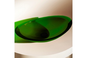Накладная раковина Abber Kristall 60 зеленая