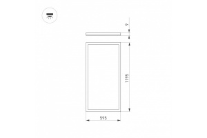 Встраиваемая светодиодная панель Arlight DL-Intenso-S600x1200-60W White6000 036240 - 3