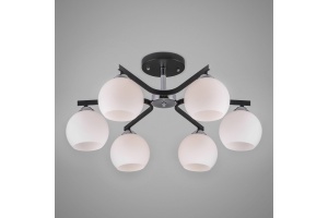 Люстра на штанге Eurosvet Blasco 30145/6 хром/венге