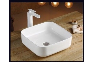 Раковина накладная Ceramalux N 38 белый (D1303) - 2