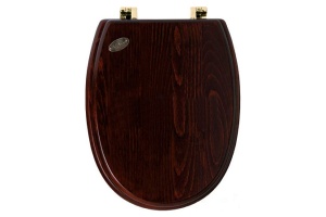 Сиденье для унитаза Simas LONDRA темное дерево с системой микролифт