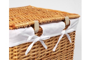 Корзина для белья Wasserkraft Ammer WB-370-L светло-коричневая, большая - 3