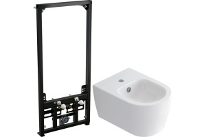 Комплект  Биде подвесное STWORKI Ноттвиль K3106-2605 + Система инсталляции для биде AlcaPlast A105/1120