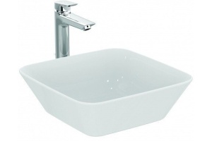 E034701 CONNECT AIR Умывальник - чаша 40 см, для монтажа на столешнице с подстольем CONNECT AIR; без отверстия под смеситель, без перелива