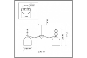 Потолочная люстра Lumion Moderni Gillian 4589/5C - 3