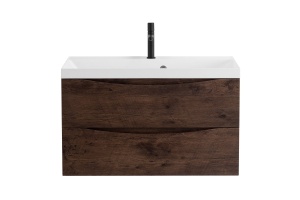 Тумба с раковиной BelBagno Marino 90 темное дерево - 3