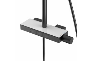 Душевая стойка Black&White Universell черная матовая - 2