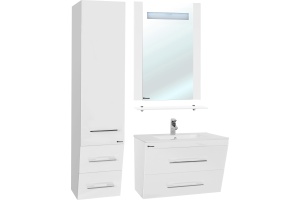 Шкаф-пенал Bellezza Берта подвесная 40 L белый - 2