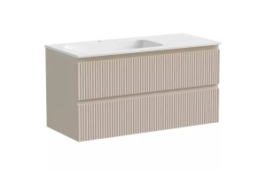 Тумба под раковину Sancos Snob R левая 99х44 бежевая