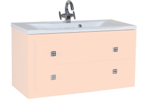 Тумба с раковиной Bellezza Милан 90 бежевая - 2