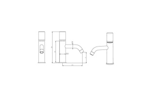 Смеситель для раковины Boheme Stick золото с черным - 2