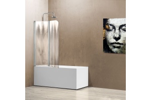 Шторка на ванну Vincea VSB-12114CH-L 114 см, L, профиль хром, стекло шиншилла