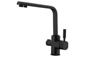 Смеситель Kaiser Decor 40144-2 для кухонной мойки, черный мрамор
