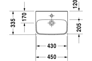 Рукомойник Duravit DuraStyle 070845 - 3