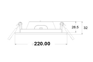 Встраиваемый светодиодный светильник Maytoni Stockton DL017-6-L18W - 2