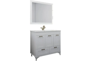 Тумба с раковиной Sanflor Ванесса 95 белый (С15328) - 3